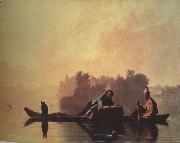 George Caleb Bingham Fur Traders Descending the Missourl (nn03) oil painting